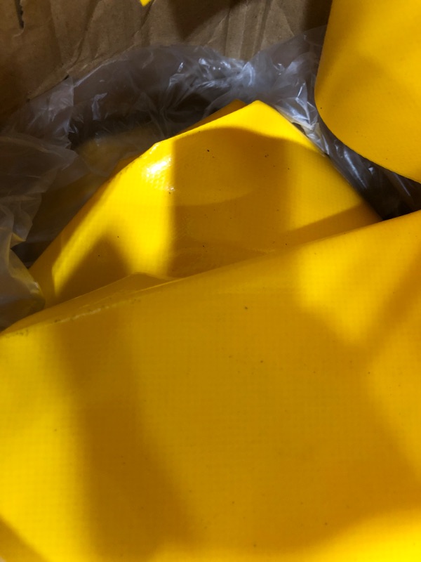 Photo 1 of VEVOR Flood Bag, Reusable PVC Water Diversion Tubes, Lightweight with Excellent Waterproof Effect Used for Doorways, Garages, Yellow 24 Ft Length X 6 in Height