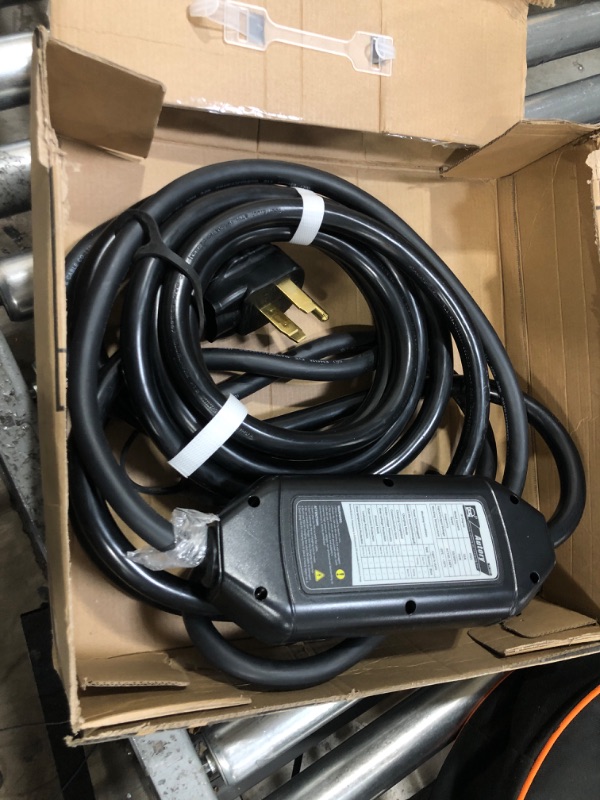 Photo 2 of Level 2 32A 7KW Fast EV Charger, Wall Connector with 2.8'' Screen, 23ft Cable & NEMA 14-50 Plug Universal Adjustable EVSE Electric Vehicle Charger IP67 Waterproof for Electric Vehicles
