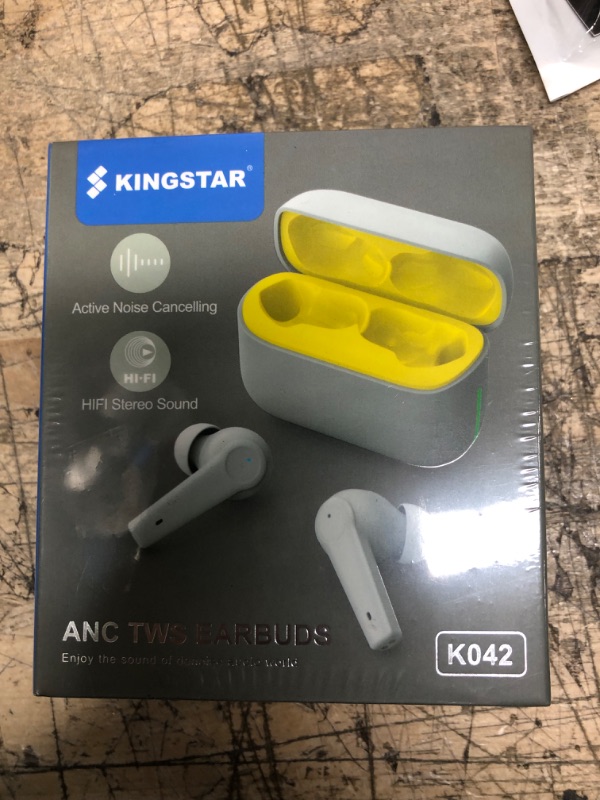 Photo 2 of Kingstar Noise Cancelling Wireless Earbuds Bluetooth 5.1 in-Ear Hybrid Active Noise Cancelling Headphones, ANC ENC Bluetooth Earbuds Touch Control IPX5 Earphones 4-Mic Premium Stereo Sound