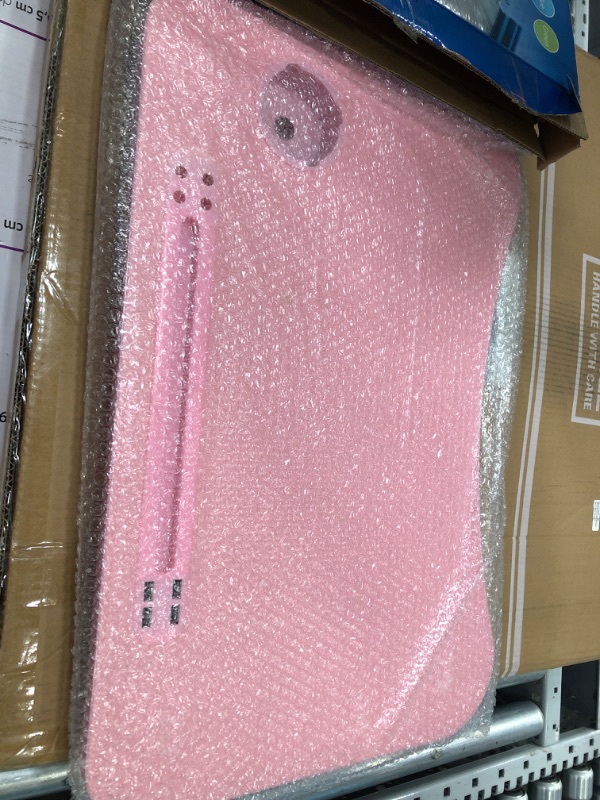 Photo 1 of Slendor Laptop Desk Laptop Bed Stand Foldable Laptop Table Folding Breakfast Tray Portable Lap Standing Desk Reading and Writing Holder with Drawer for Bed Couch Sofa Floor PINK