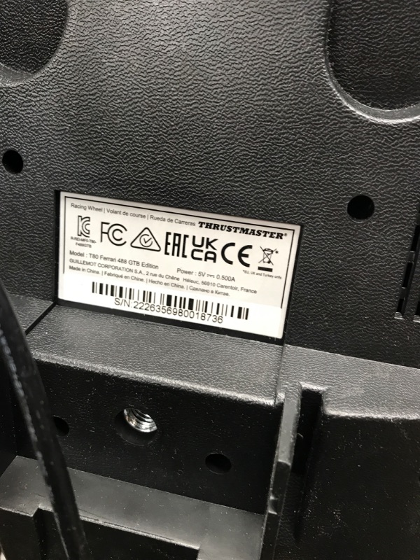 Photo 4 of ****BROKEN PEDALS AND UNABLE TO TEST*****  Thrustmaster T80 Ferrari 488 GTB Edition Racing Wheel PS4