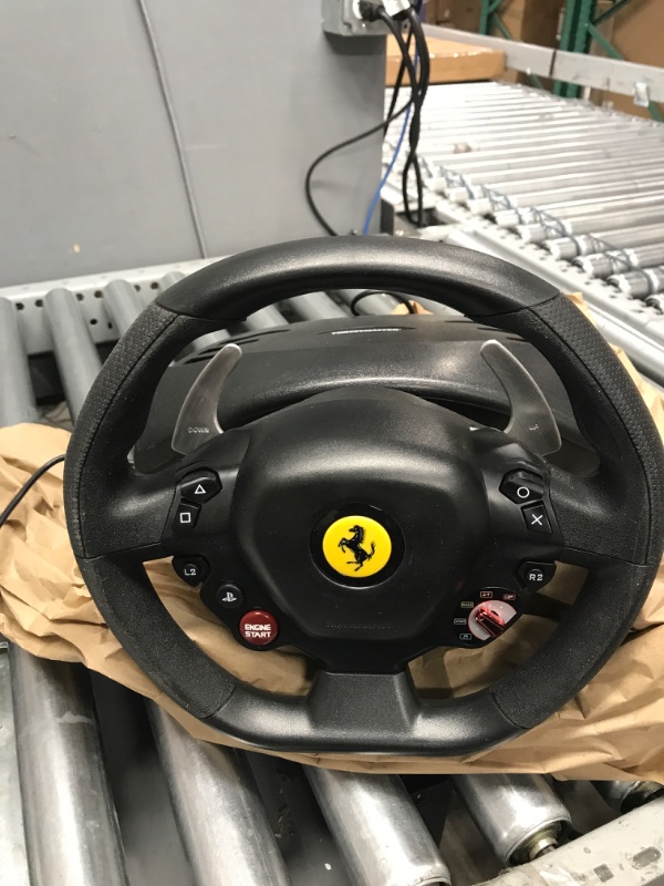 Photo 2 of ****BROKEN PEDALS AND UNABLE TO TEST*****  Thrustmaster T80 Ferrari 488 GTB Edition Racing Wheel PS4