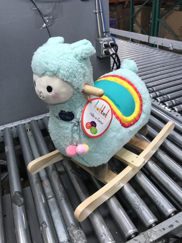 Photo 2 of ***MINOR DAMAGE***  Battat – Rocking Llama – Wooden Rocker & Plush Body – Active Play Toy – Sturdy & Durable – Ride-a-Llama – 12 Months +