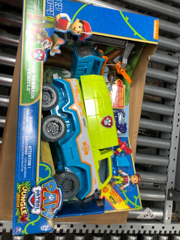 Photo 2 of Paw Patrol Jungle Rescue PAW-Terrain Vehicle with Ryder and Animal Action Figures and Lights and Sounds (Amazon Exclusive) Kids Toys for Ages 3 and up