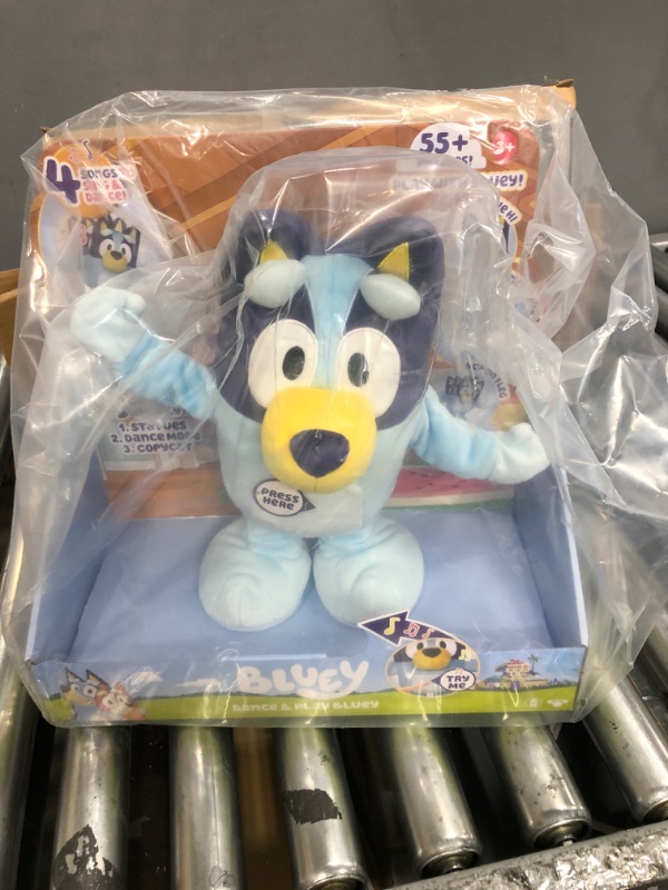 Photo 2 of Bluey Dance and Play 14" Animated Plush | Over 55 Phrases and Songs, Multicolor