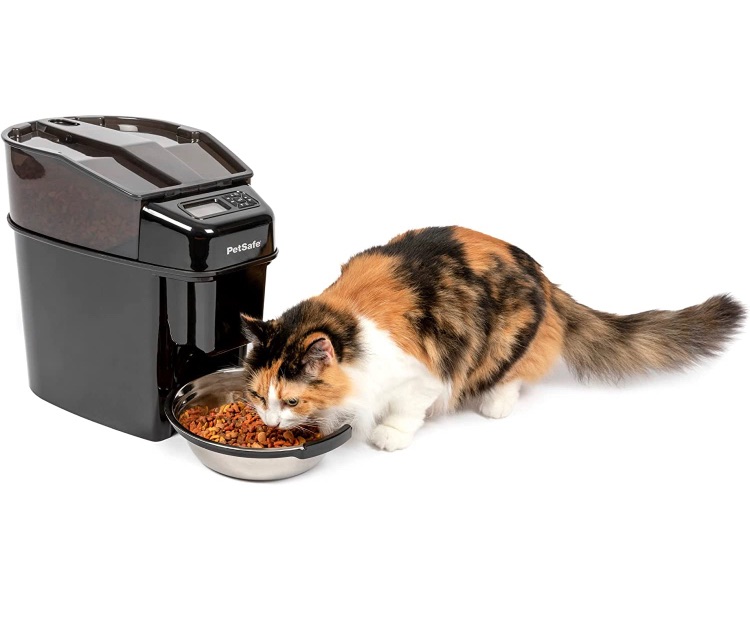 Photo 1 of ***UNABLE TO TEST****  PetSafe Healthy Pet Simply Feed Automatic Feeder for Cats and Dogs - 24-Cup Capacity Pet Food Dispenser with Slow Feed & Portion Control (12 Meals per Day) - Stainless Steel Bowl - Anti-Jam Technology