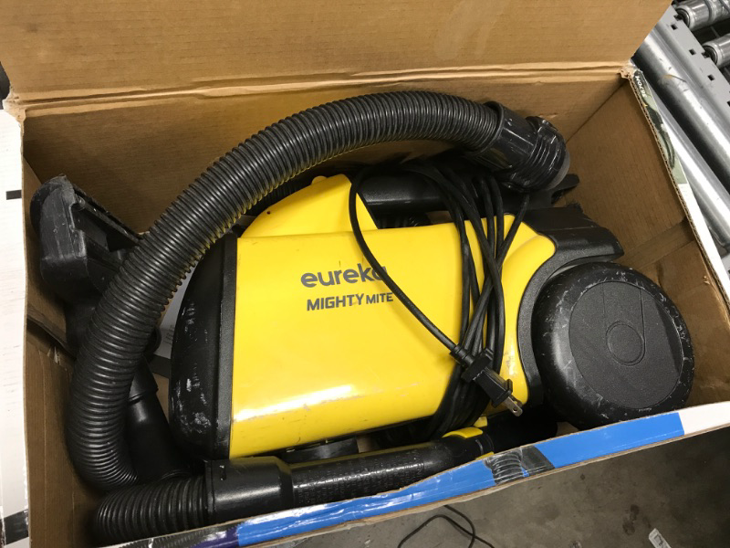 Photo 2 of ***Very dirty*** Eureka 3670M Canister Cleaner, Lightweight Powerful Vacuum for Carpets and Hard floors, w/ 5bags,Yellow