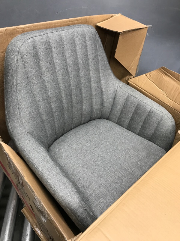 Photo 2 of ***SEE PHOTOS FOR COLOR** Roundhill Furniture Tuchico Contemporary Fabric Accent Chair,GREY Fabric