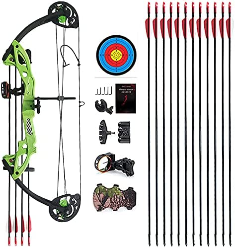 Photo 1 of 
PANDARUS Compound Bow Archery for Youth and Beginner, Right Handed,19”-28” Draw Length,15-29 Lbs Draw Weight, 260 fps