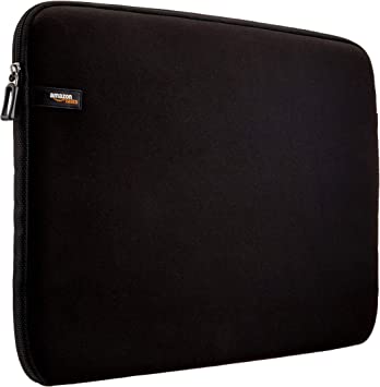 Photo 1 of Amazon Basics 17.3-Inch Laptop Sleeve, Protective Case with Zipper - Black
