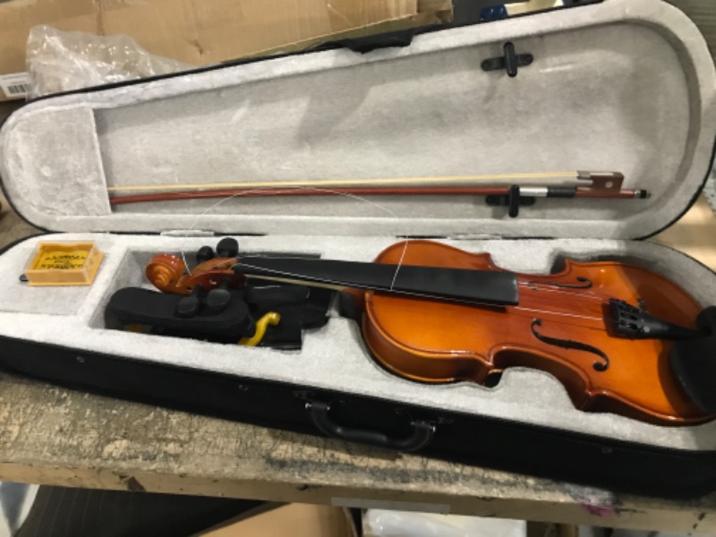 Photo 2 of 01 Beginners Violins Kit, 1/2 Violin Ergonomically Designed with Lightweight Case for Kids for Children for Beginners(Default)