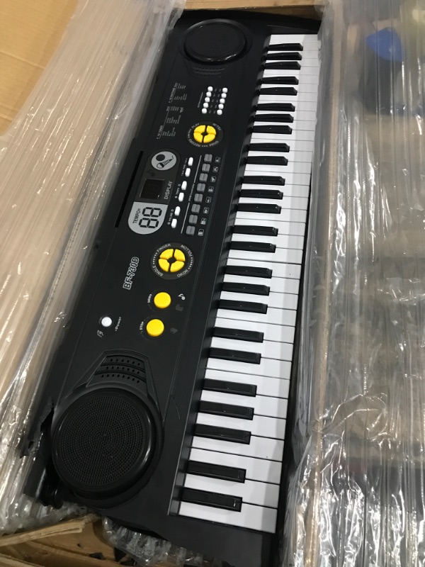 Photo 2 of 61 Keys Piano Keyboard for Kids Electric Piano with Microphone, LED Display Portable Music Keyboard Piano Learning Musical Toys for Kids ages 5-9 Gifts for 4 5 6 7 8 9 Year Old Boys Girls