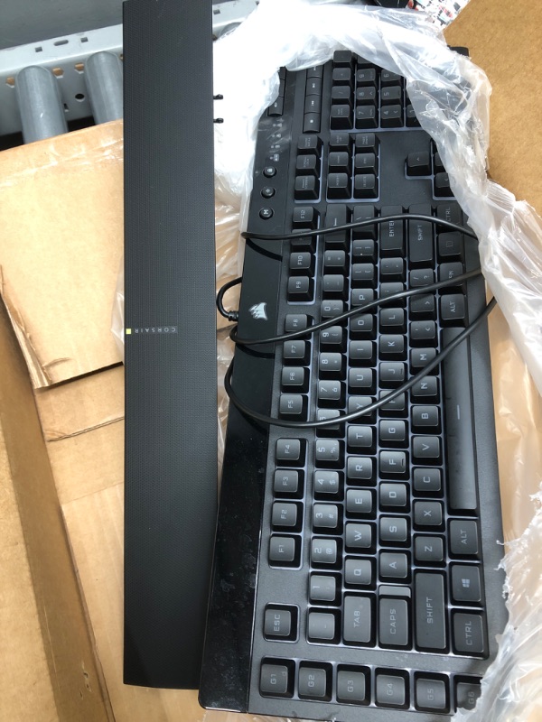 Photo 1 of CORSAIR K55 RGB PRO-Dynamic RGB Backlighting - Six Macro Keys with Elgato Stream Deck Software Integration-IP42 Dust and Spill Resistant-Detachable Palm Rest-Dedicated Media and Volume Keys, Black