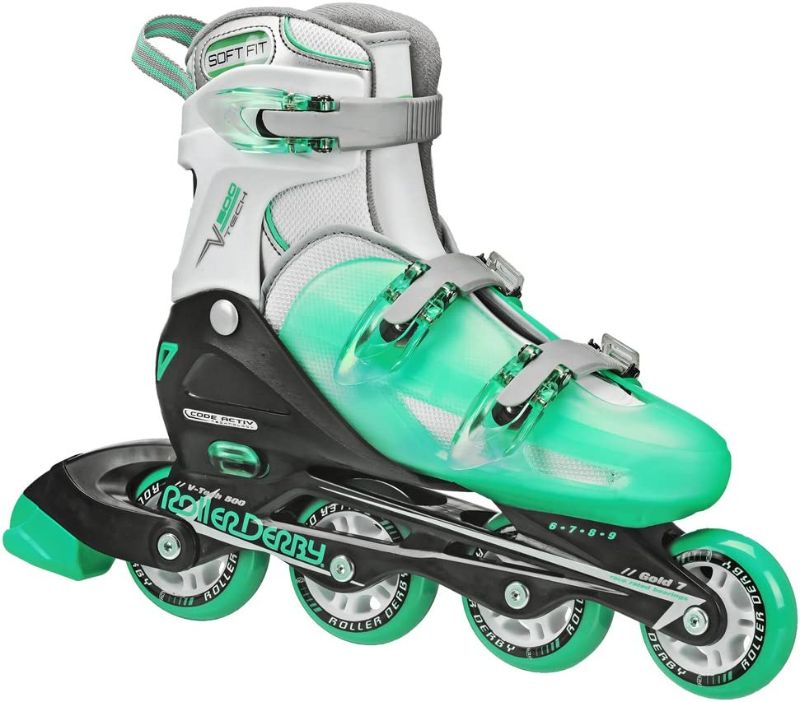 Photo 1 of Roller Derby Women's V-Tech 500 Button Adjustable Inline Skate- SIZE 6-9 
