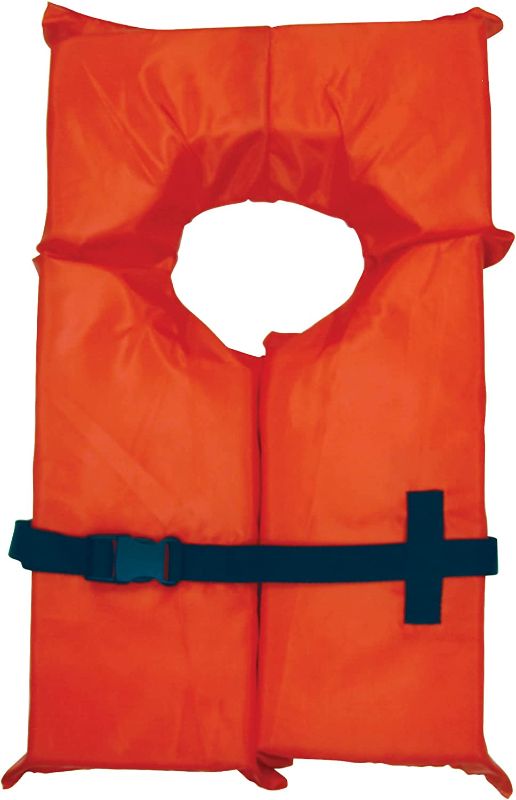 Photo 1 of AIRHEAD 10000-15A-OR-NS Type II Keyhole Life Vest - Orange, Adult Universal
