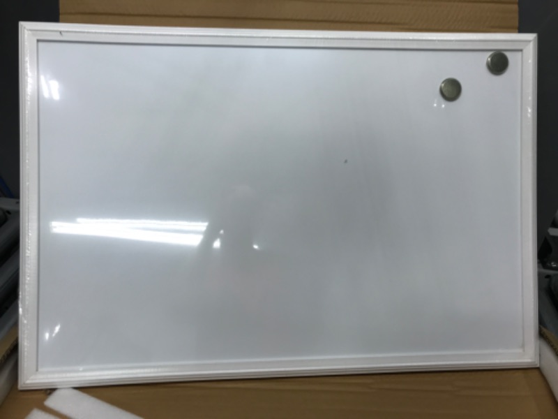 Photo 3 of U Brands Magnetic Dry Erase Board, 20 x 30 Inches, White Wood Frame (2071U00-01) 20'' x 30''