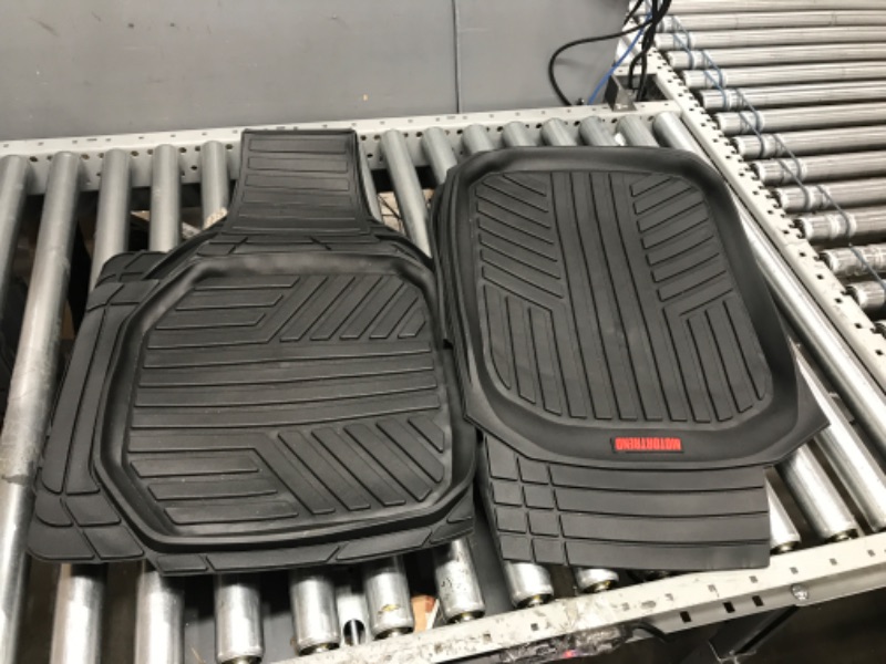 Photo 2 of ***ALREADY CUT
*****   Motor Trend - MT-923-BK 923-BK Black FlexTough Contour Liners-Deep Dish Heavy Duty Rubber Floor Mats for Car SUV Truck & Van-All Weather Protection, Universal Trim to Fit
