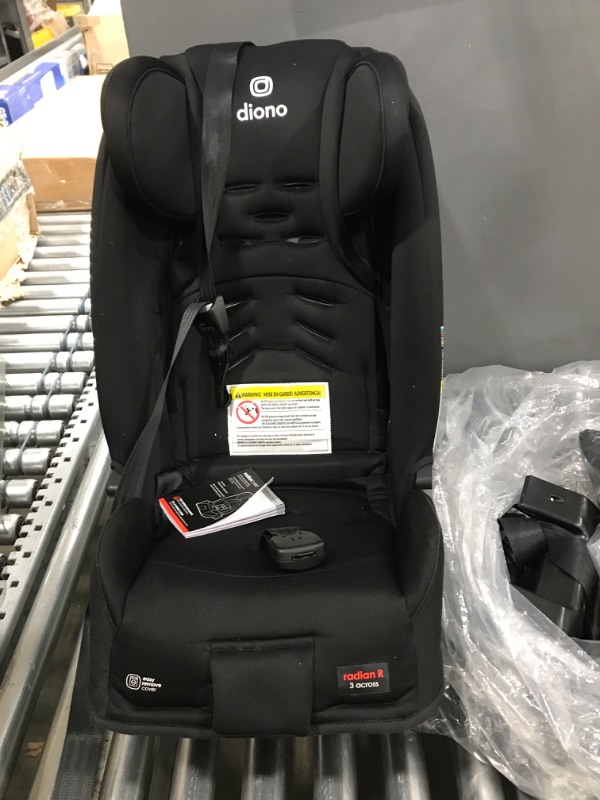 Photo 2 of Diono Radian 3R, 3-in-1 Convertible Car Seat, Rear Facing & Forward Facing, 10 Years 1 Car Seat, Slim Fit 3 Across, Jet Black Radian 3R Fits 3 Across Black Jet