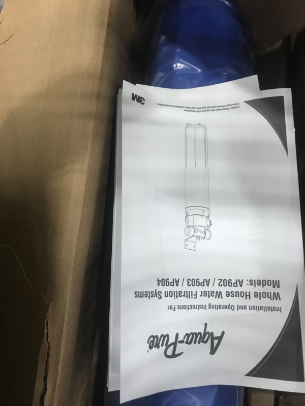 Photo 3 of 3M Aqua-Pure Whole House Sanitary Quick Change Water Filter System AP903, Reduces Sediment, Chlorine Taste and Odor, 304 Stainless Steel Water Filtration System Filter System