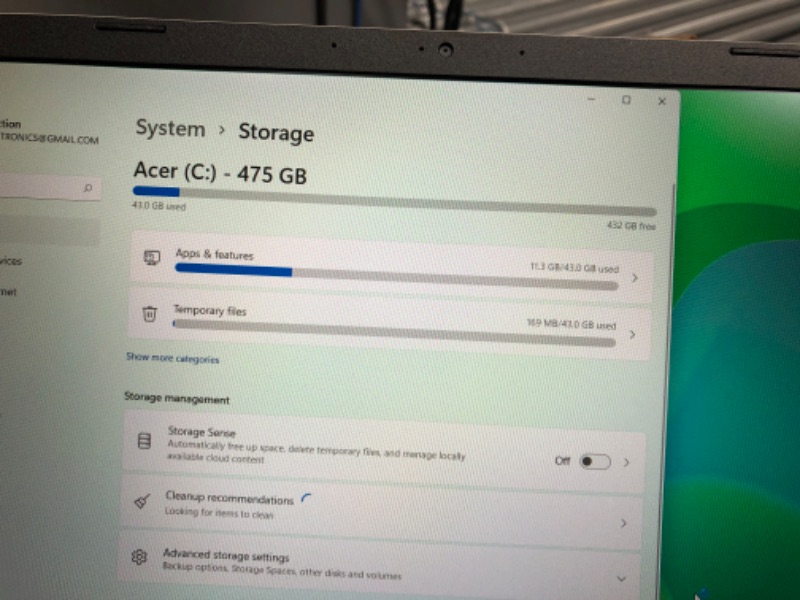 Photo 3 of Acer Aspire Vero AV15-51-7617 Green PC | 15.6" FHD IPS 100% sRGB-Display | 11th Gen Intel Core i7-1195G7 | Intel Iris Xe Graphics | 16GB DDR4 | 512GB NVMe SSD | Wi-Fi 6 | PCR Materials | Vero-Sleeve i7-1195G7 bundle Sleeve bundle