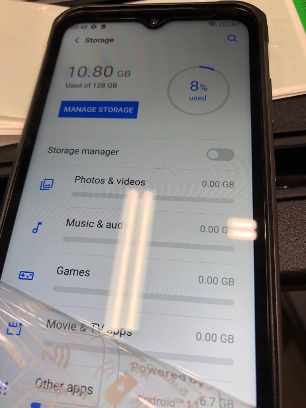 Photo 6 of *USED/GOOD SHAPE** TMOBILE**** Ulefone Armor 12 5G Rugged Smartphone, 8GB+128GB, 48MP Quad Rear Camera, IP68/IP69K, Waterproof , 6.52" HD+, 5180mAh, 15W Wireless Charging, T-Mobile Rugged Phone (Black)
