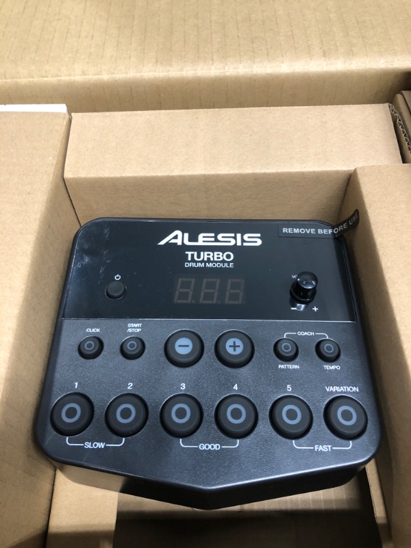 Photo 6 of Alesis Drums Turbo Mesh Kit – Electric Drum Set With 100+ Sounds, Mesh Drum Pads, Drum Sticks, 