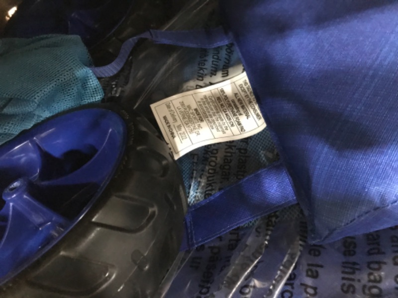 Photo 1 of Mac Sports Beach Day Foldable Chaise Lounge Chair with Integrated Wagon Pull Cart Combination and Heavy Wheels - Perfect for Beach, Backyard, Pool or Picnic Blue