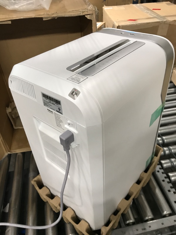 Photo 1 of Fellowes LX22M 20 Sheet P-4 Micro-Cut, Heavy Duty Paper Shredder for Office, 100% Jam Proof (White) 20 Sheet White Paper Shredder