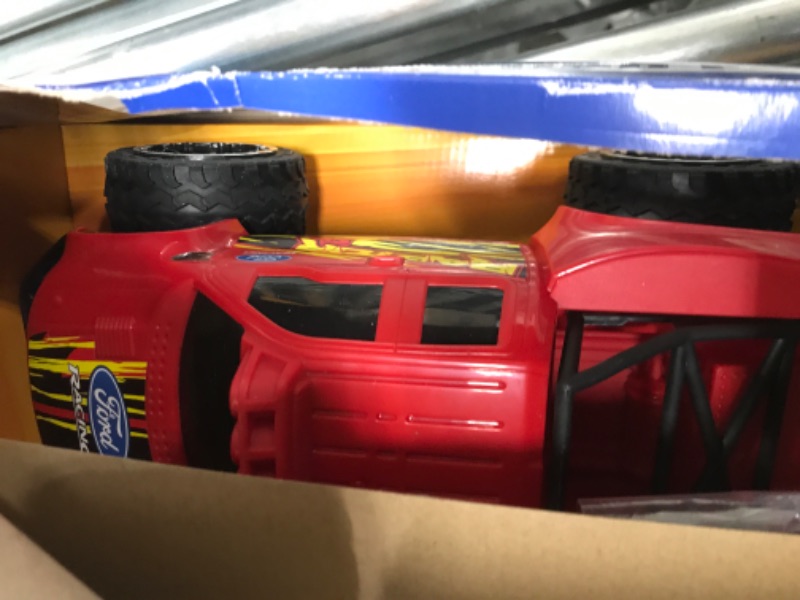 Photo 2 of ?Hot Wheels Remote Control Truck, Red Ford F-150 RC Vehicle With Full-Function Remote Control, Large Wheels & High-Performance Engine, 2.4 GHz With Range of 65 Feet HW FORD TRUCK RC