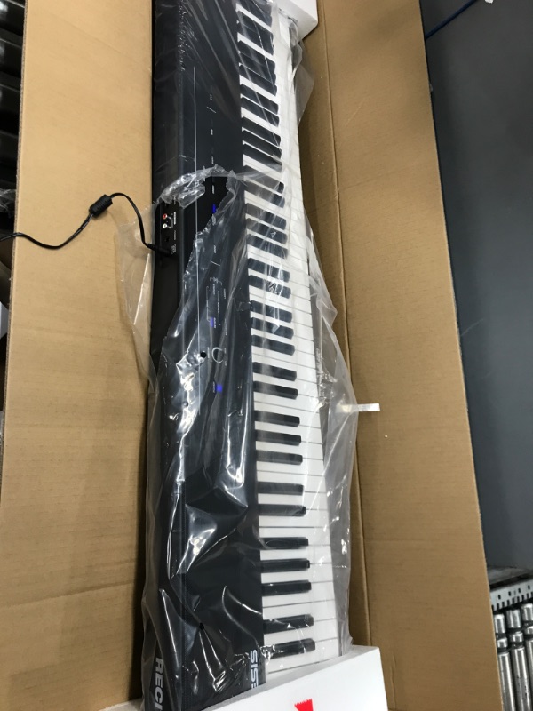 Photo 3 of Alesis Recital – 88 Key Digital Piano Keyboard with Semi Weighted Keys, 2x20W Speakers, 5 Voices, Split, Layer and Lesson Mode, FX and Piano Lessons Recital Piano Only