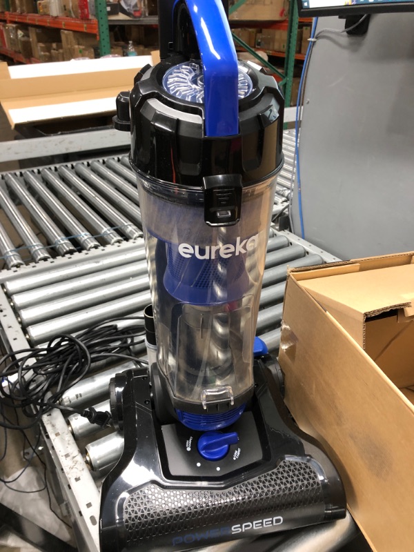 Photo 2 of ***TESTED WORKING*** Eureka Lightweight Powerful Upright Vacuum Cleaner for Carpet and Hard Floor, PowerSpeed, New Model Blue,black/New Model Vacuum Cleaner