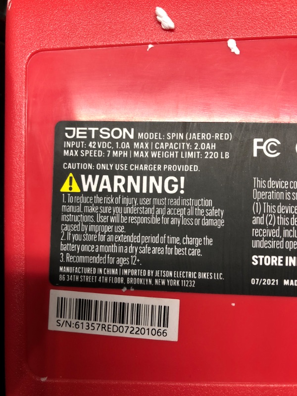 Photo 4 of   ***TESTED WORKING*** Jetson All Terrain Light Up Self Balancing Hoverboard with Anti-Slip Grip Pads, for riders up to 220lbs Red