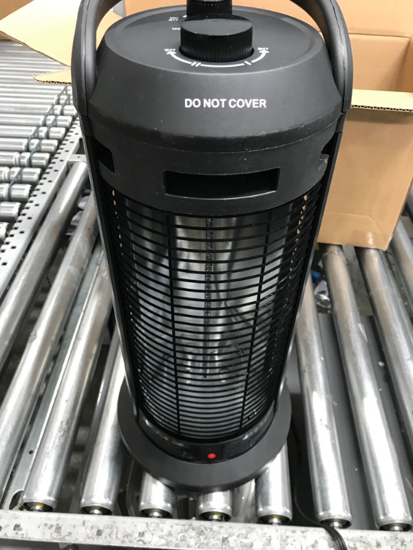 Photo 2 of 1500W Electric Space Heater for Indoor Use 2-In-1 Space Radiant Heater w/ Thermostat, Fast Heating, Oscillating, Ideal for Home/Livingroom Patio Heater
