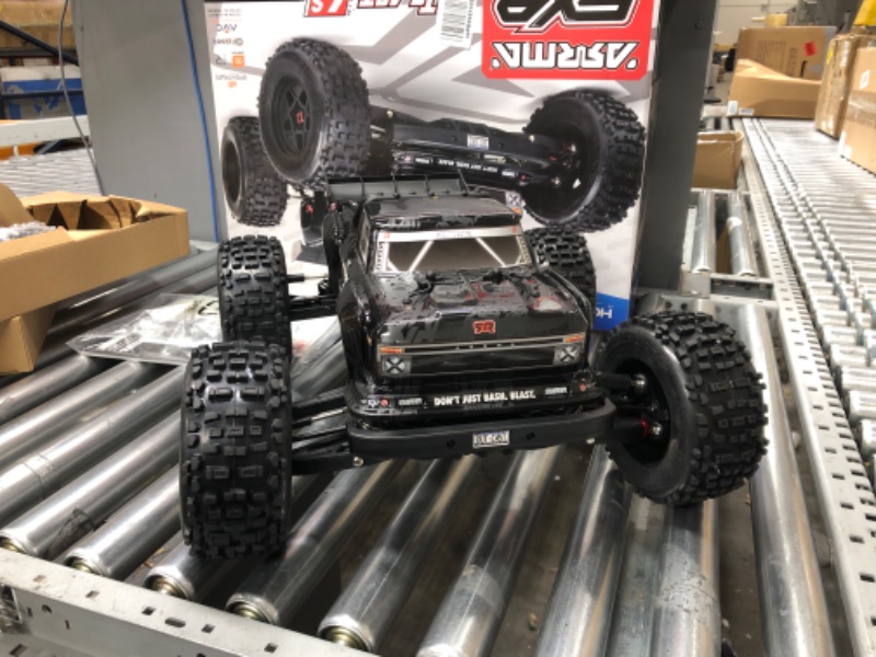 Photo 3 of ARRMA RC Truck 1/8 Outcast 6S BLX 4WD Extreme Bash Stunt Truck RTR (Battery and Charger Not Included), Black, ARA8710