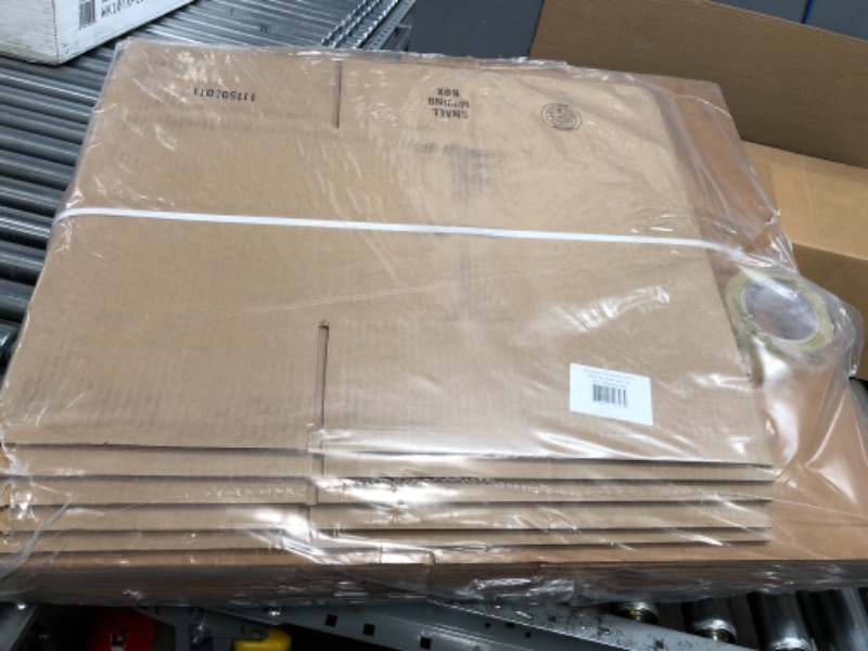 Photo 1 of uBoxes Moving Boxes 1 Room Economy Moving Kit UBOXES Brand - 15 Medium & Small Boxes & Moving Supplies, Brown
