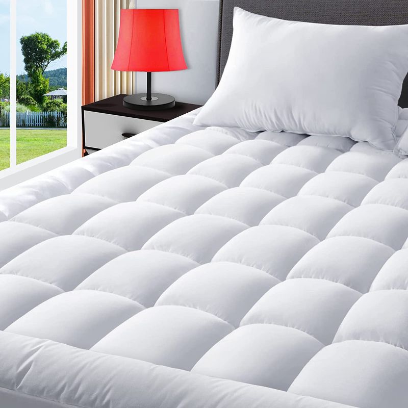 Photo 1 of  Queen Mattress Pad Cover Cooling Mattress Topper Pillow Top Mattress Cover Quilted Fitted Mattress