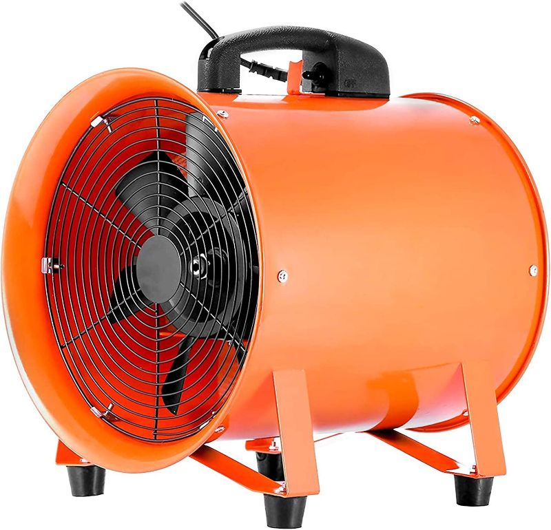 Photo 1 of VEVOR Utility Blower Fan,8Inches, 8High Velocity Ventilator, Portable Ventilation Fan, Fume Extractor for Exhausting & Ventilating at...
