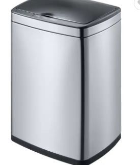 Photo 1 of 15L Automatic Stainless Steel Touchless Smart Waste Bin Electric Garbage Ban With Sensor
