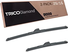 Photo 1 of TRICO Diamond 26 Inch & 16 inch pack of 2 High Performance Automotive Replacement Windshield Wiper Blades For My Car (25-2616), Easy DIY Install & Superior Road Visibility
