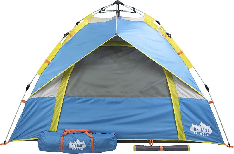 Photo 1 of Reliant Outdoor 3-Person Family Tent for Camping and Hiking with Instant 60 Second Easy Setup, Waterproof and Windproof
