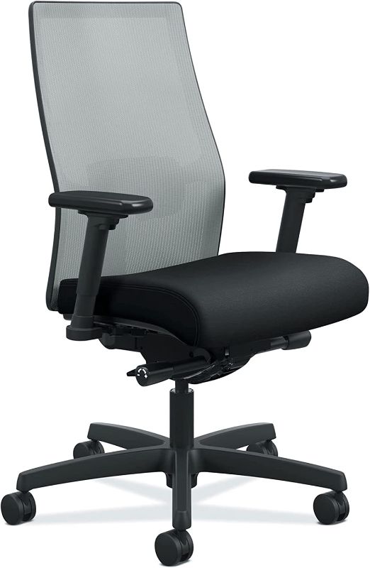 Photo 1 of HON Ignition 2.0 Ergonomic Office Chair Mesh Back Computer Desk Chair - Synchro-Tilt Recline, Lumbar Support, Swivel Wheels, Comfortable for Long Hours in Home Office & Task Work, Executive - Grey
