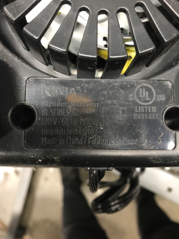 Photo 4 of ***TESTED WORKING*** Ninja BL770 Mega Kitchen System, 1500W, 4 Functions for Smoothies, Processing, Dough, Drinks & More, with 72-oz.* Blender Pitcher, 64-oz. Processor Bowl, (2) 16-oz. To-Go Cups & (2) Lids, Black Black with 2 Nutri Ninja Cups + Lids