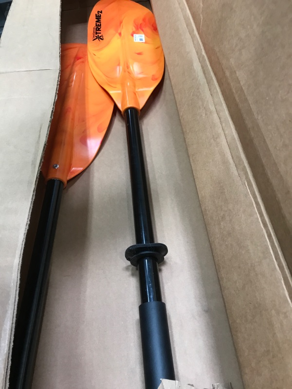 Photo 2 of 2pk-Unified Marine SeaSense X-II 96  Kayak Paddle Orange/Yellow