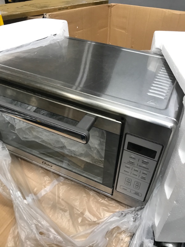 Photo 3 of ***PARTS ONLY*** Oster Air Fryer Oven, 10-in-1 Countertop Toaster Oven Air Fryer Combo, 10.5" x 13" Fits 2 Large Pizzas, Stainless Steel Convection Oven with Air Fry