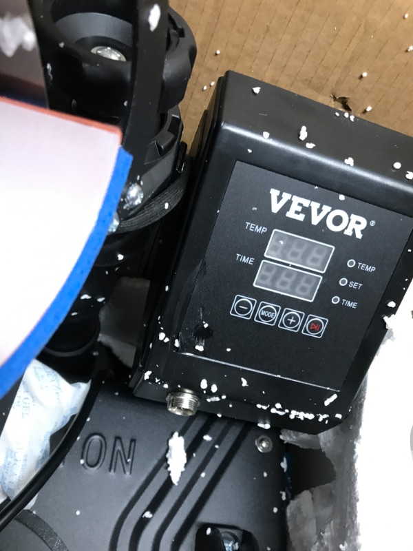 Photo 5 of VEVOR Heat Press Machine, Heat Press 12x15 Inch, 5 in 1 Combo Digital Sublimation Heat Press, Uniform Heat, Heat/Time Control, Heat Press Transfer for T shirts Mug Cap Plate, ETL/FCC Listed, Black 1250W