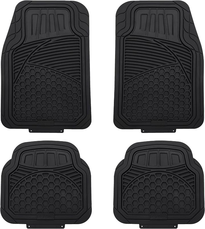 Photo 1 of 4 Piece Heavy Duty Floor Mat - Black