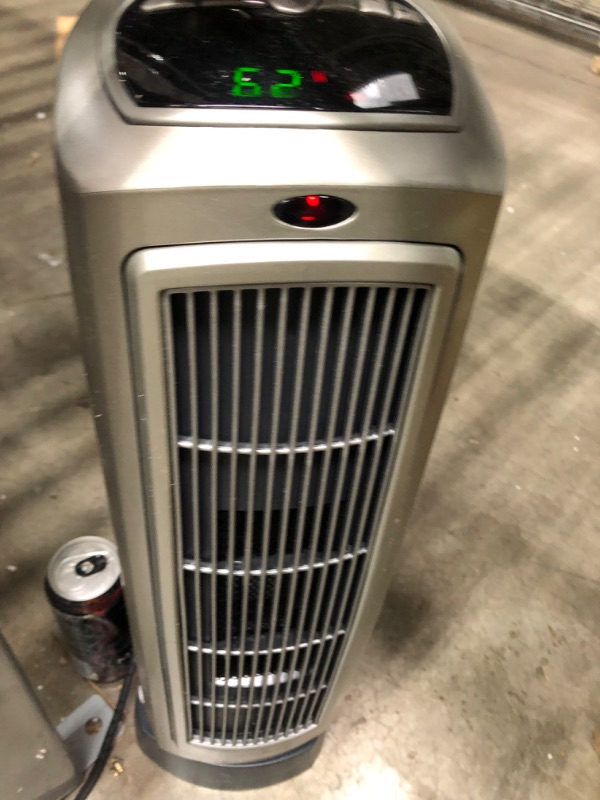 Photo 2 of Lasko 1500W Digital Ceramic Space Heater with Remote, 755320, Silver