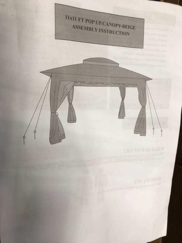 Photo 1 of 10 Ft. W x 10 Ft. D Steel Pop-Up Gazebo with Netting Wall
