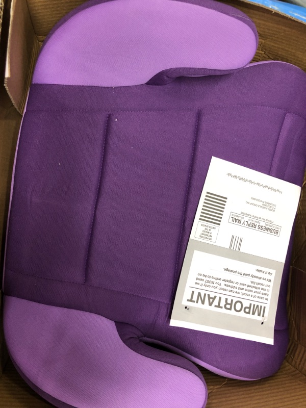 Photo 2 of Cosco Topside Child Safe Belt Positioned Backless Booster Car Seat, Purple Grape