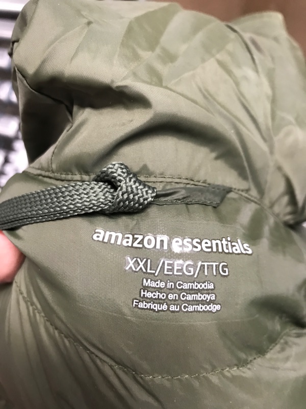 Photo 1 of Amazon Essentials Women's Lightweight Water-Resistant Hooded Puffer Coat (Available in Plus Size) XX-Large Olive